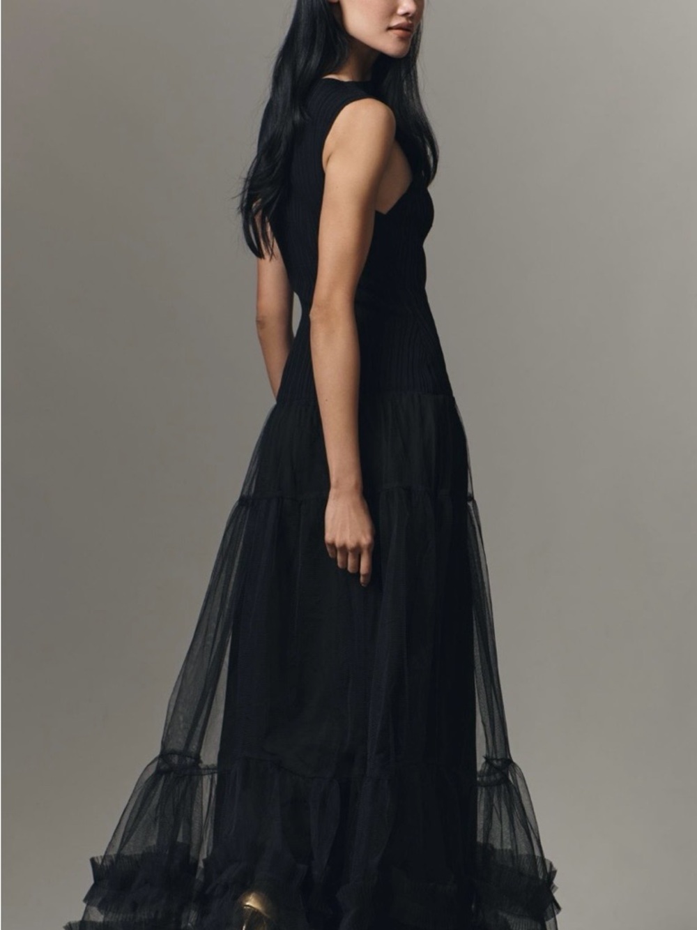 En Saison Elegant Black Maxi Dress - Picture 6 of 6